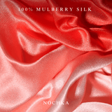 NOCHKA Red Gradient Print of Silk Scrunchies – Ultra Thin, Skinny, Regular & Jumbo - NOCHKA
