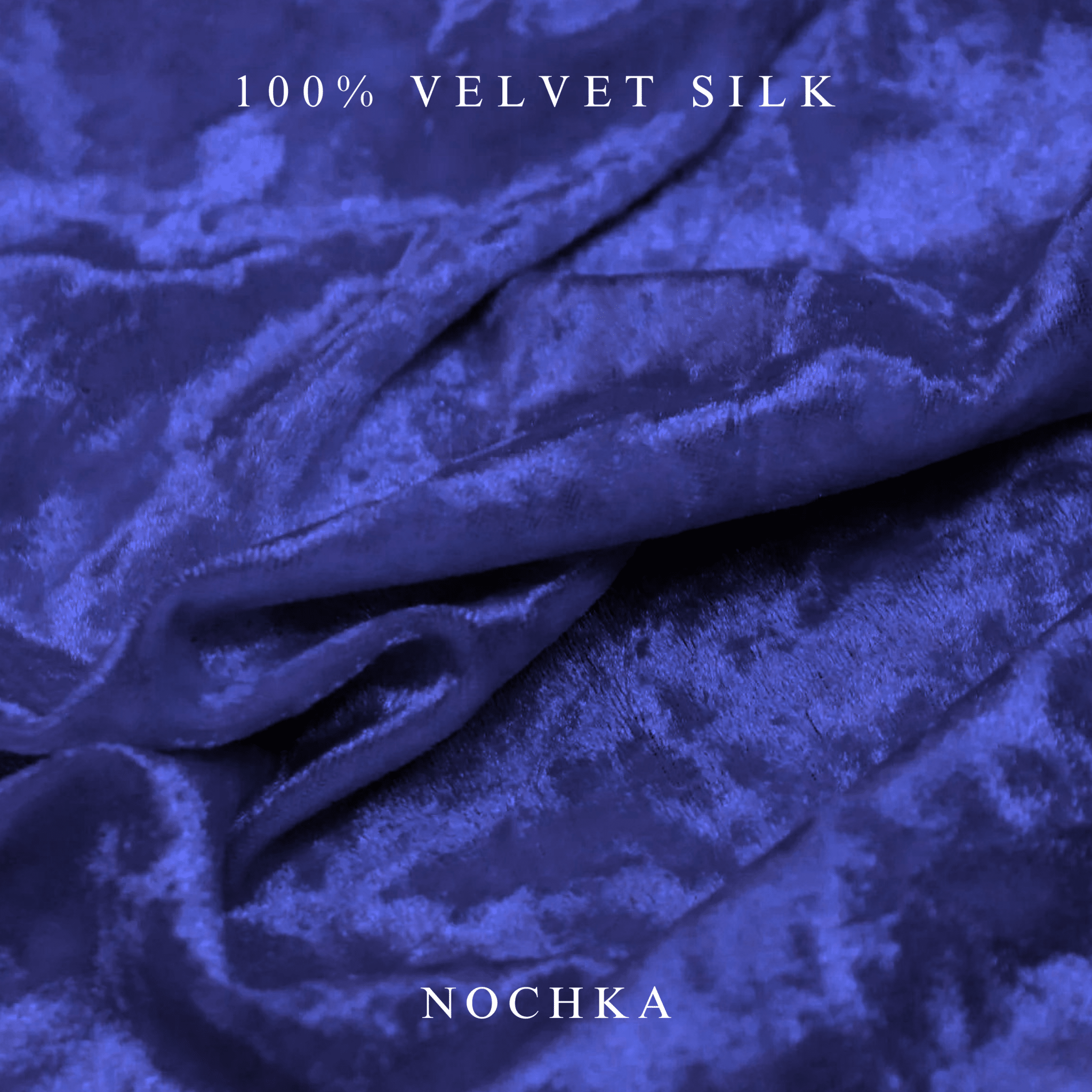 NOCHKA Royal Blue Velvet Silk Scrunchies – Ultra Thin, Skinny, Regular & Jumbo Hair Ties – Soft Luxury Black Scrunchies for All Hair Type - NOCHKA
