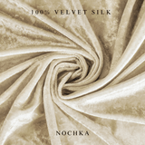 NOCHKA Sand Velvet Silk Scrunchies – Ultra Thin, Skinny, Regular & Jumbo Hair Ties – Soft Luxury Black Scrunchies for All Hair Types - NOCHKA
