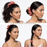 NOCHKA Strawberry Print of Silk Scrunchies – Ultra Thin, Skinny, Regular & Jumbo - NOCHKA
