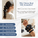 NOCHKA Sun & Moon Print of Silk Scrunchies – Ultra Thin, Skinny, Regular & Jumbo - NOCHKA
