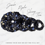 NOCHKA Sun & Moon Print of Silk Scrunchies – Ultra Thin, Skinny, Regular & Jumbo - NOCHKA
