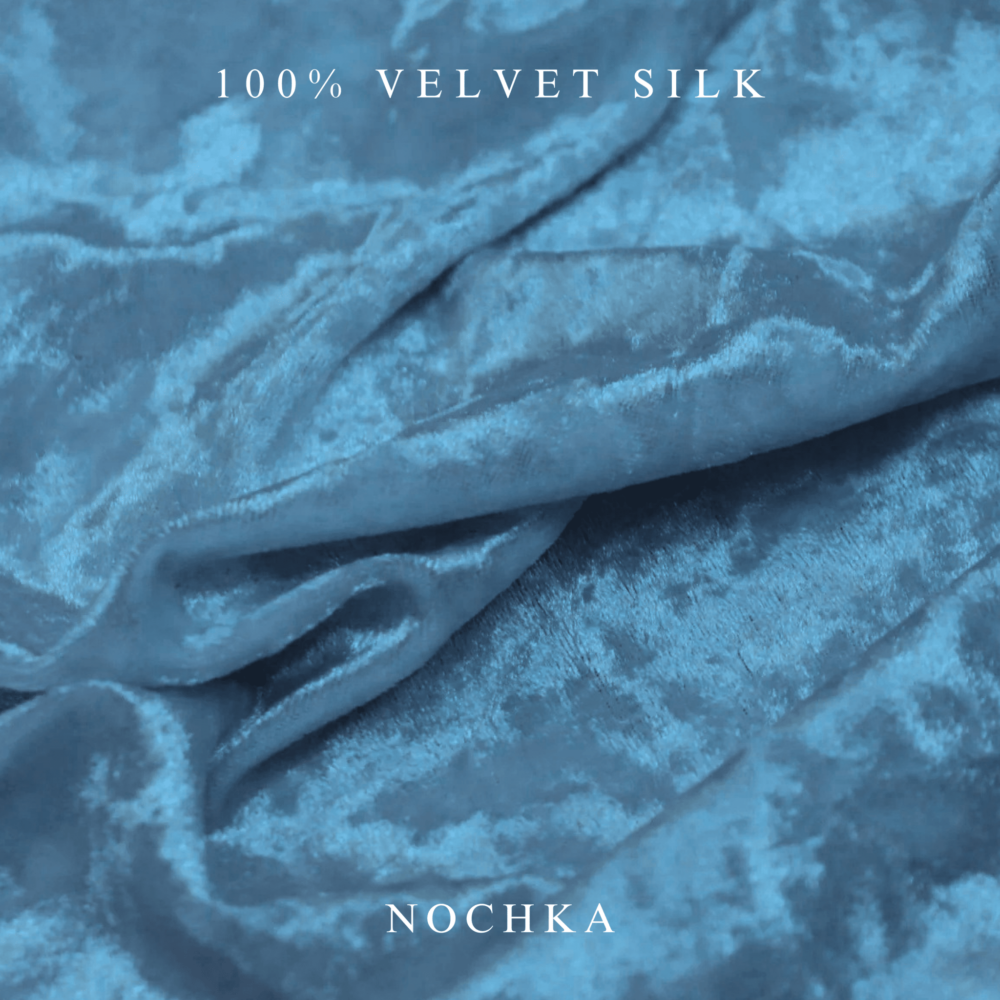 NOCHKA Teal Velvet Silk Scrunchies – Ultra Thin, Skinny, Regular & Jumbo Hair Ties – Soft Luxury Black Scrunchies for All Hair Type - NOCHKA
