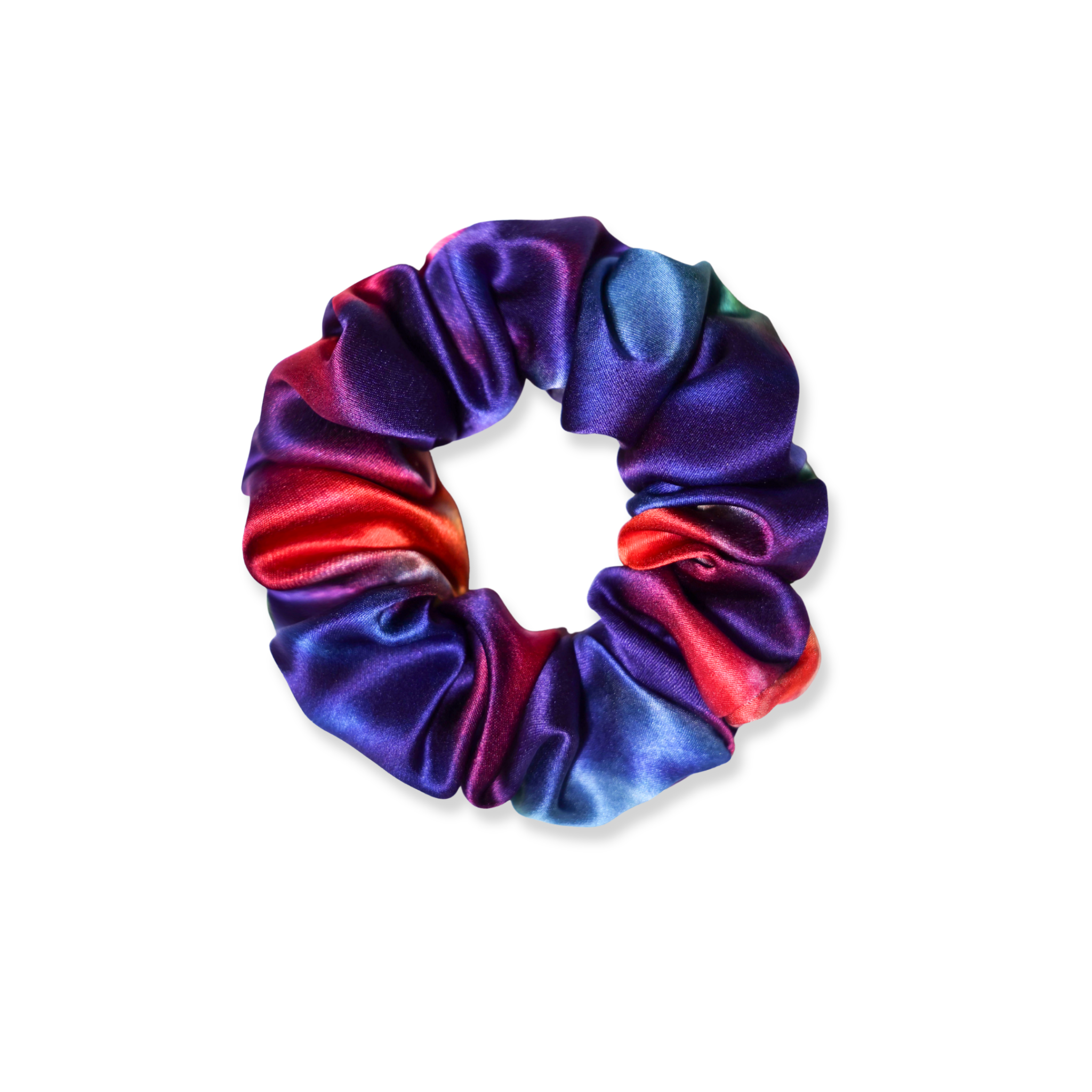 NOCHKA Tie Dye Print of Silk Scrunchies – Ultra Thin, Skinny, Regular & Jumbo - NOCHKA