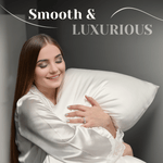 Off White 100% Pure Mulberry Silk Pillowcase - Envelope - NOCHKA
