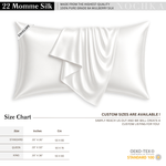 Off White 100% Pure Mulberry Silk Pillowcase - Envelope - NOCHKA
