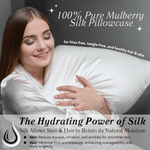 Off White 100% Pure Mulberry Silk Pillowcase - Envelope - NOCHKA
