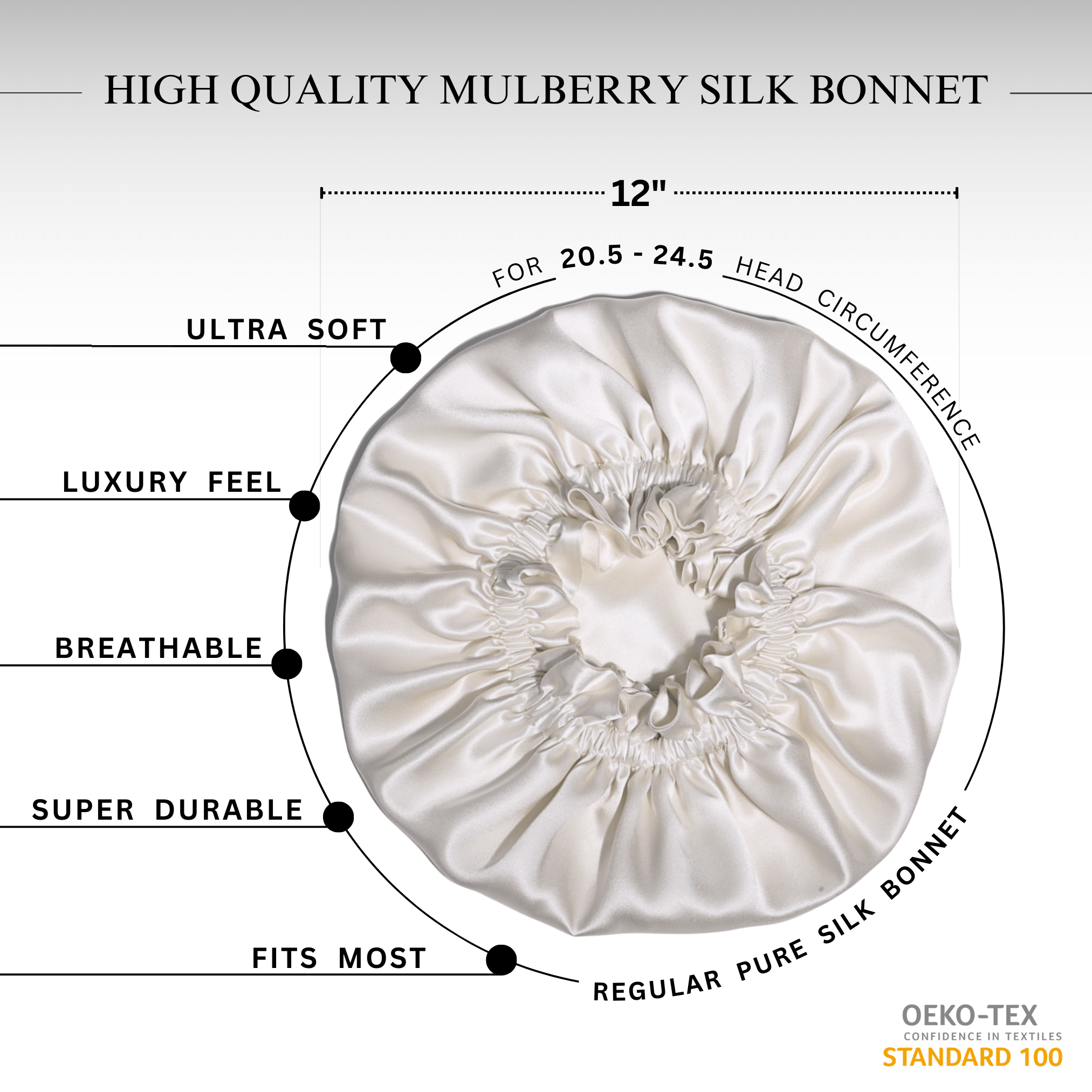 Off White Reversible Bonnet - NOCHKA
