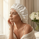 Off White Reversible Bonnet - NOCHKA
