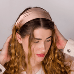 Old Rose Pure Silk Headband - NOCHKA
