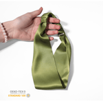 Olive Pure Silk Headband - NOCHKA

