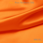 Orange 100% Pure Mulberry Silk Fabric 19mm Cut - to - Size Silk Fabric - NOCHKA
