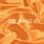 Orange Skinny Scrunchie – 100% Pure Mulberry Silk, Perfect for All Hair Types - NOCHKA
