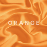 Orange Skinny Scrunchie – 100% Pure Mulberry Silk, Perfect for All Hair Types - NOCHKA

