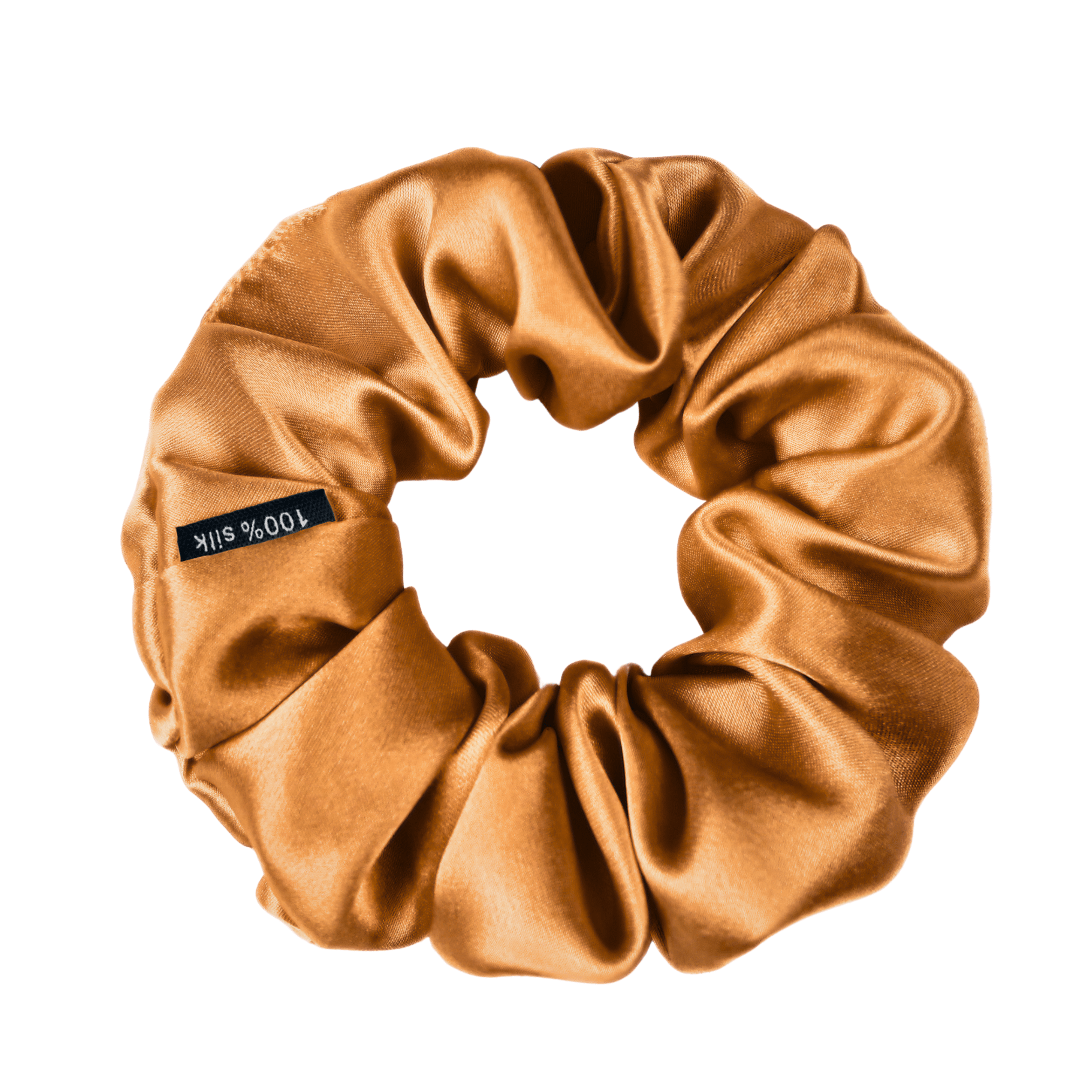 Orange Skinny Scrunchie – 100% Pure Mulberry Silk, Perfect for All Hair Types - NOCHKA
