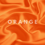 Orange Skinny Scrunchie – 100% Pure Mulberry Silk, Perfect for All Hair Types - NOCHKA
