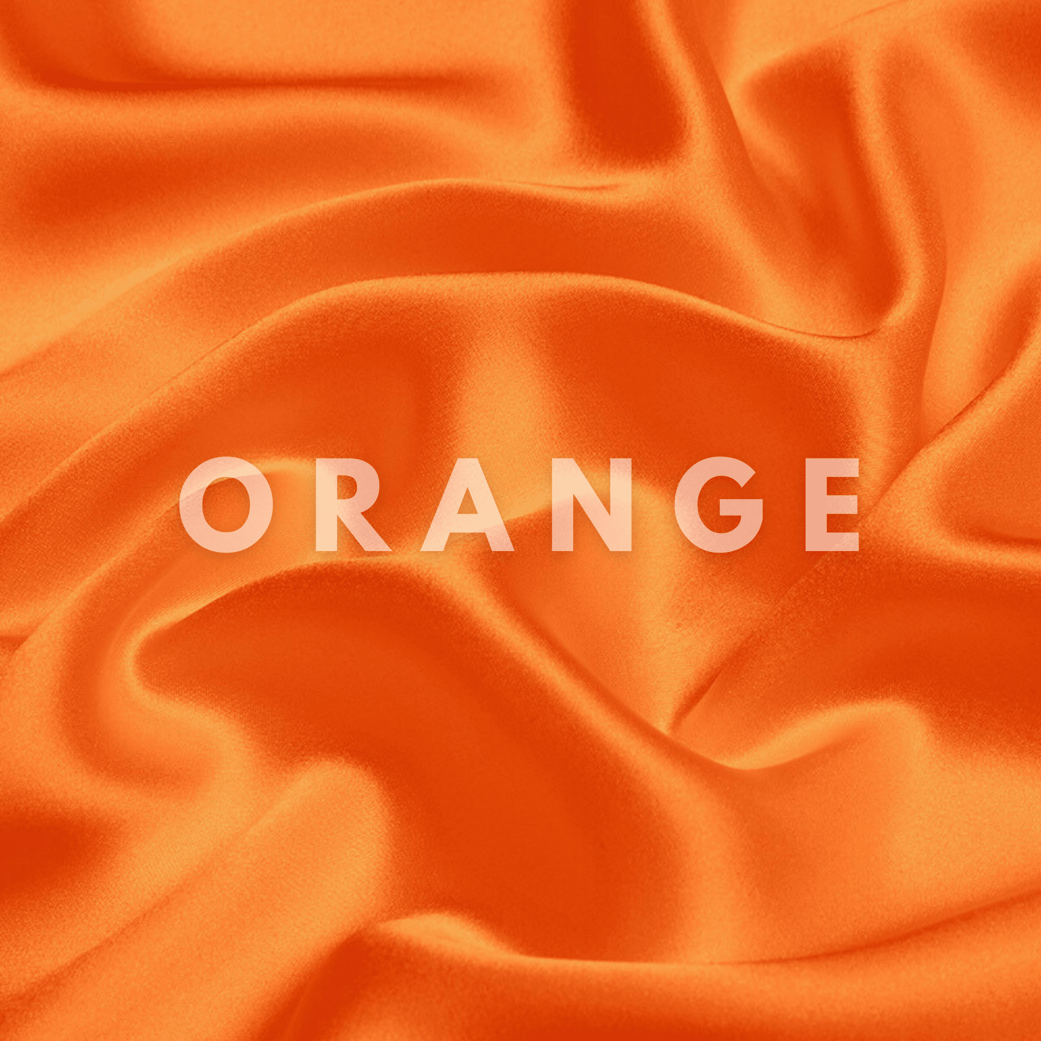 Orange Skinny Scrunchie – 100% Pure Mulberry Silk, Perfect for All Hair Types - NOCHKA
