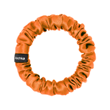 Orange Ultra Skinny Scrunchie – 100% Pure Mulberry Silk, Perfect for All Hair Types - NOCHKA
