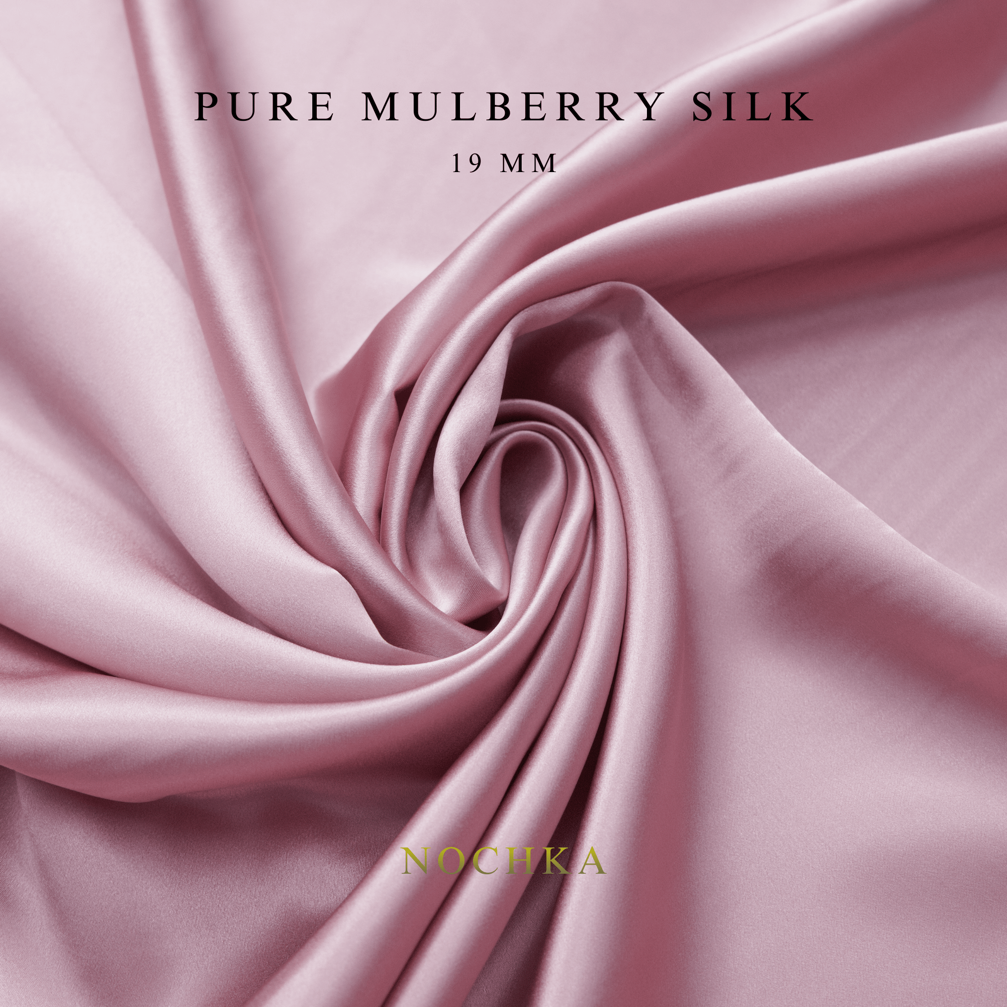 Orchid 100% Pure Mulberry Silk Fabric 19mm Cut - to - Size Silk Fabric - NOCHKA
