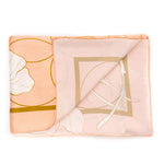 Orchid Peach Mulbery Silk Square Scarf - NOCHKA
