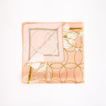 Orchid Peach Mulbery Silk Square Scarf - NOCHKA
