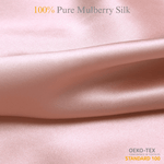 Pale Blush 100% Pure Mulberry Silk Fabric 19mm Cut - to - Size Silk Fabric - NOCHKA
