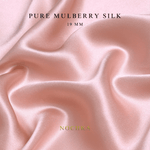 Pale Blush 100% Pure Mulberry Silk Fabric 19mm Cut - to - Size Silk Fabric - NOCHKA
