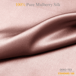 Pale Mauve 100% Pure Mulberry Silk Fabric 19mm Cut - to - Size Silk Fabric - NOCHKA
