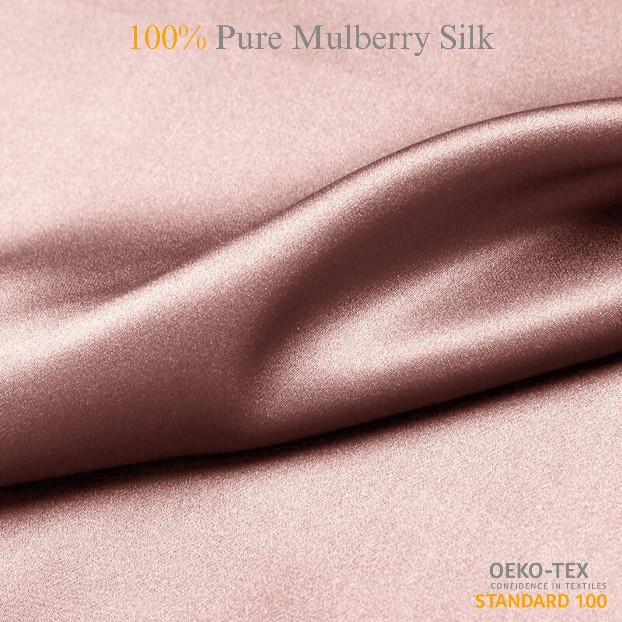 Pale Mauve 100% Pure Mulberry Silk Fabric 19mm Cut - to - Size Silk Fabric - NOCHKA
