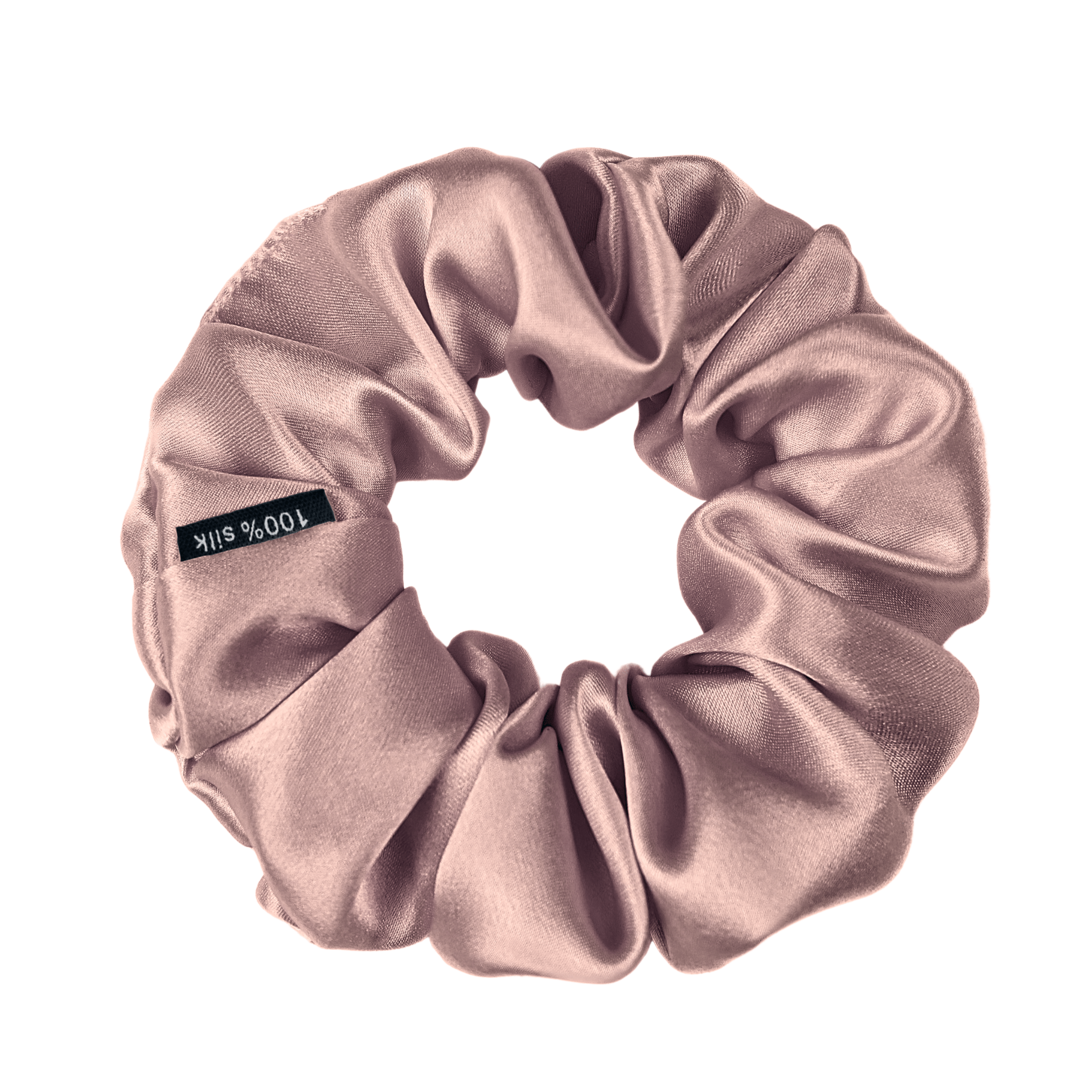 Pale Mauve Skinny Scrunchie – 100% Pure Mulberry Silk, Perfect for All Hair Types - NOCHKA

