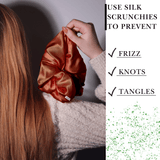 Paprika Jumbo Scrunchie – 100% Pure Mulberry Silk, Perfect for All Hair Types - NOCHKA
