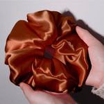 Paprika Jumbo Scrunchie – 100% Pure Mulberry Silk, Perfect for All Hair Types - NOCHKA
