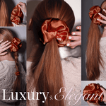 Paprika Jumbo Scrunchie – 100% Pure Mulberry Silk, Perfect for All Hair Types - NOCHKA
