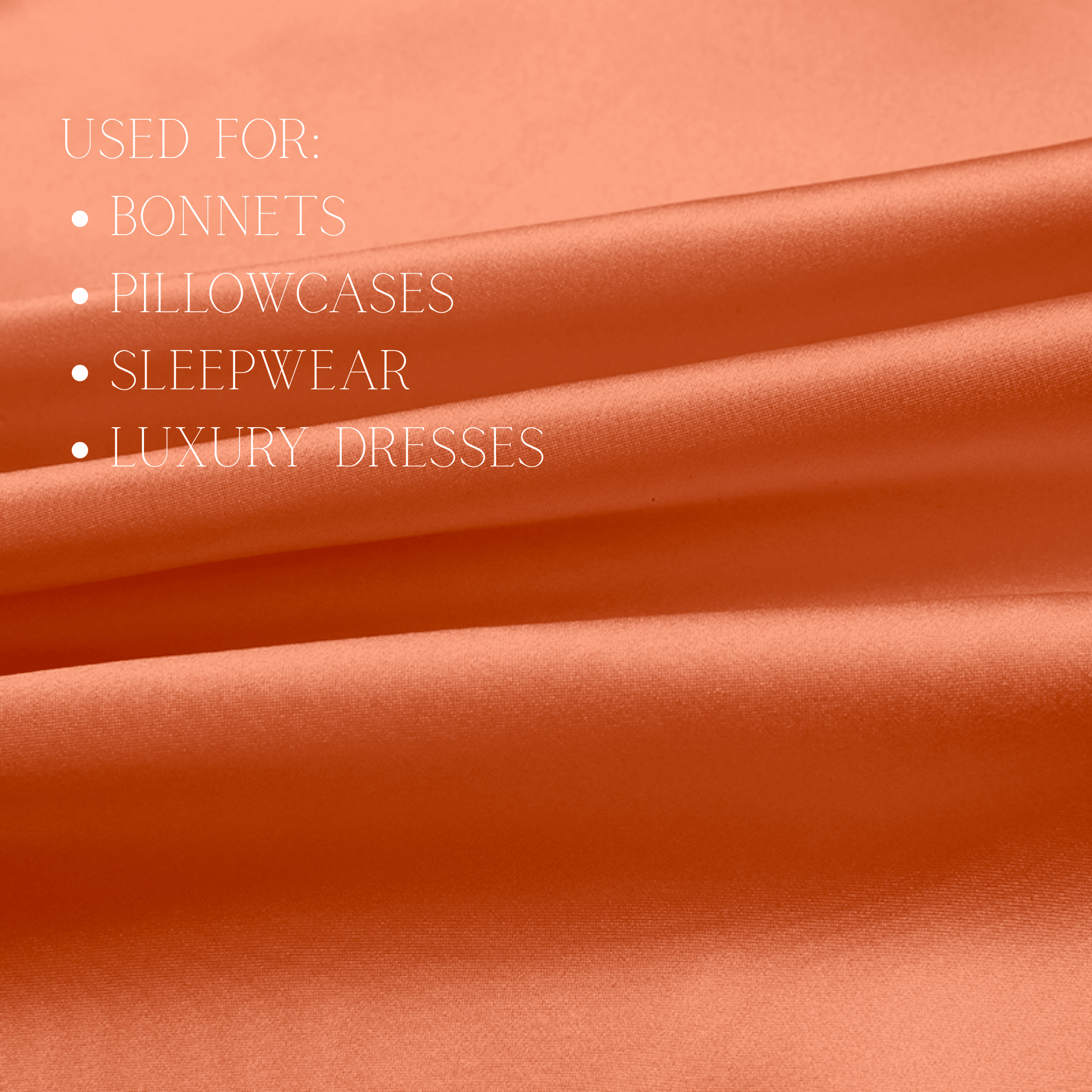 Peach 100% Pure Mulberry Silk Fabric 19mm Cut - to - Size Silk Fabric - NOCHKA
