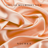 Peach Pure Silk Headband - NOCHKA
