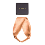 Peach Pure Silk Headband - NOCHKA
