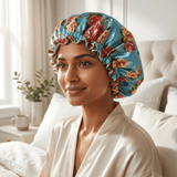 Peony Pure Mulberry Silk Bonnet – Reversible & Durable - NOCHKA
