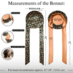 Pine Tree Print & Hazel Reversible Bonnet with Ties - NOCHKA
