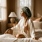 Pine Tree Print & Hazel Reversible Bonnet with Ties - NOCHKA
