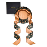 Pine Tree Print & Hazel Reversible Bonnet with Ties - NOCHKA
