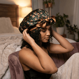 Pine Tree Print & Hazel Reversible Bonnet with Ties - NOCHKA
