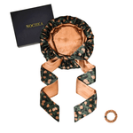 Pine Tree Print & Hazel Reversible Bonnet with Ties - NOCHKA
