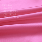 Pink 100% Pure Mulberry Silk Fabric 19mm Cut - to - Size Silk Fabric - NOCHKA
