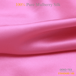 Pink 100% Pure Mulberry Silk Fabric 19mm Cut - to - Size Silk Fabric - NOCHKA
