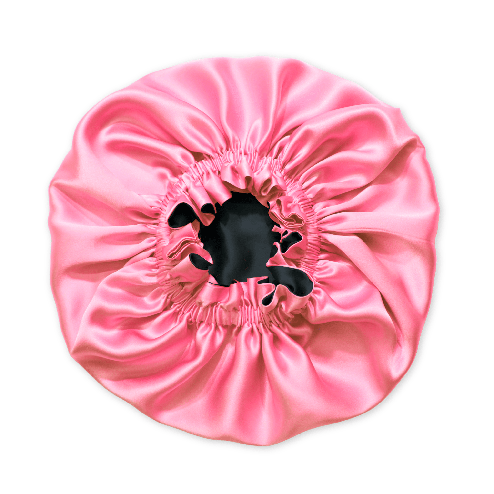 Pink & Black Pure Mulberry Silk Bonnet – Reversible & Durable - NOCHKA
