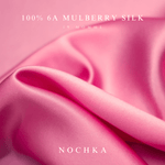 Pink & Black Pure Mulberry Silk Bonnet – Reversible & Durable - NOCHKA
