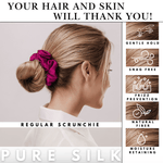 Pink Shades of 3 Regular Mulberry Silk Scrunchies | 100% Silk - NOCHKA
