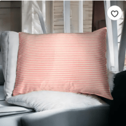 Pink Striped 100% Pure Mulberry Silk Pillowcase - Envelope - NOCHKA
