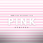 Pink Striped 100% Pure Mulberry Silk Pillowcase - Envelope - NOCHKA
