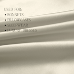 Platinum Silver 100% Pure Mulberry Silk Fabric 19mm Cut - to - Size Silk Fabric - NOCHKA
